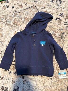 Carter's Navy Blue Hoodie with Ski Patrol Patch